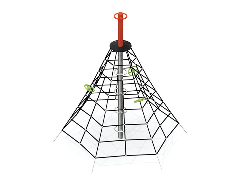 Детская игровая площадка Lucanus пирамида из сетки для лазания от компании МАФМАРКЕТ