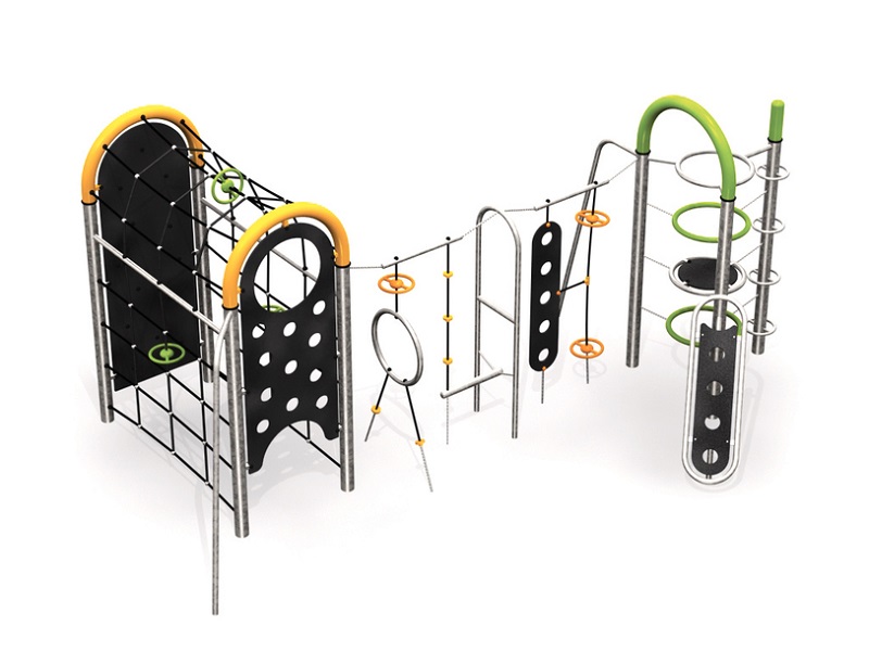 Детская игровая площадка Kronos V полоса препятствий со стенкой от компании МАФМАРКЕТ