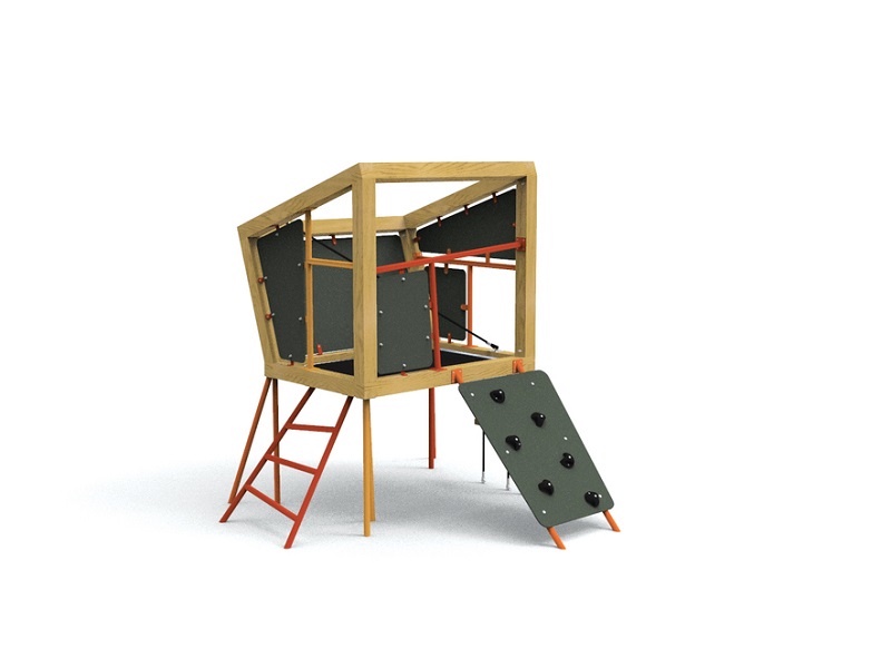 Детская игровая площадка Eto III DIK129 башня с горкой от компании МАФМАРКЕТ